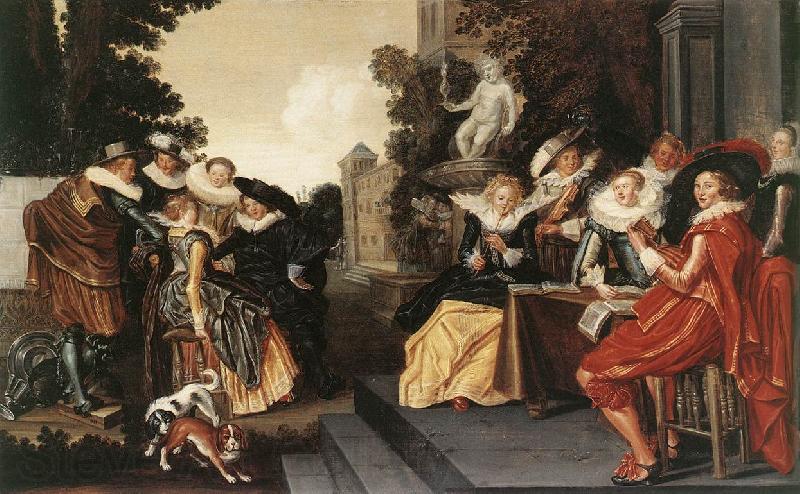 HALS, Dirck Merry Party in a Tavern fdg